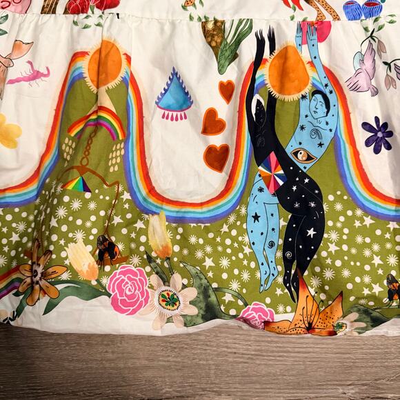 Bellambra Maxi Dress Funky Symbolism Summer whimsical Boho Size XL - Picture 4 of 7